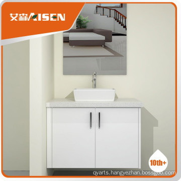 High quality wood veneer bathroom vanity cabinet set